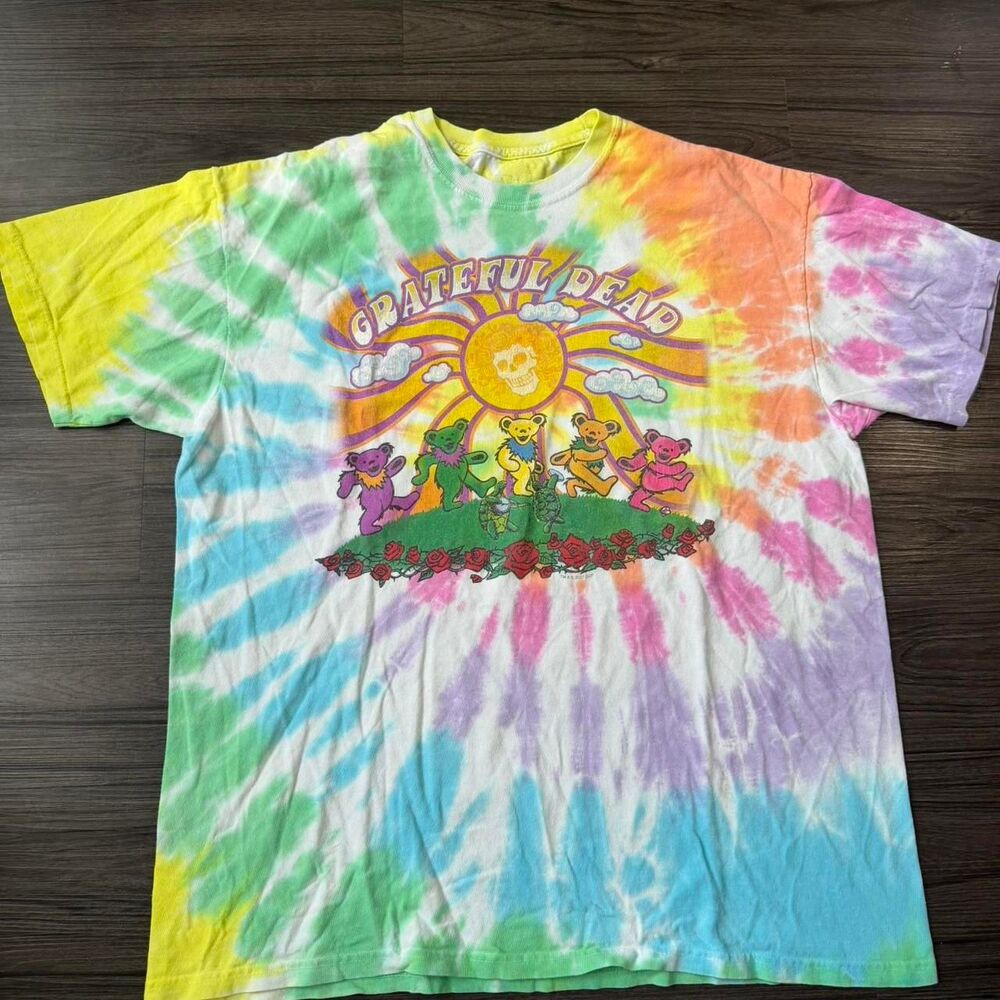 2021 Liquid Blue Grateful Dead tie dye Tour Tee Graphic Size XL Band Festival